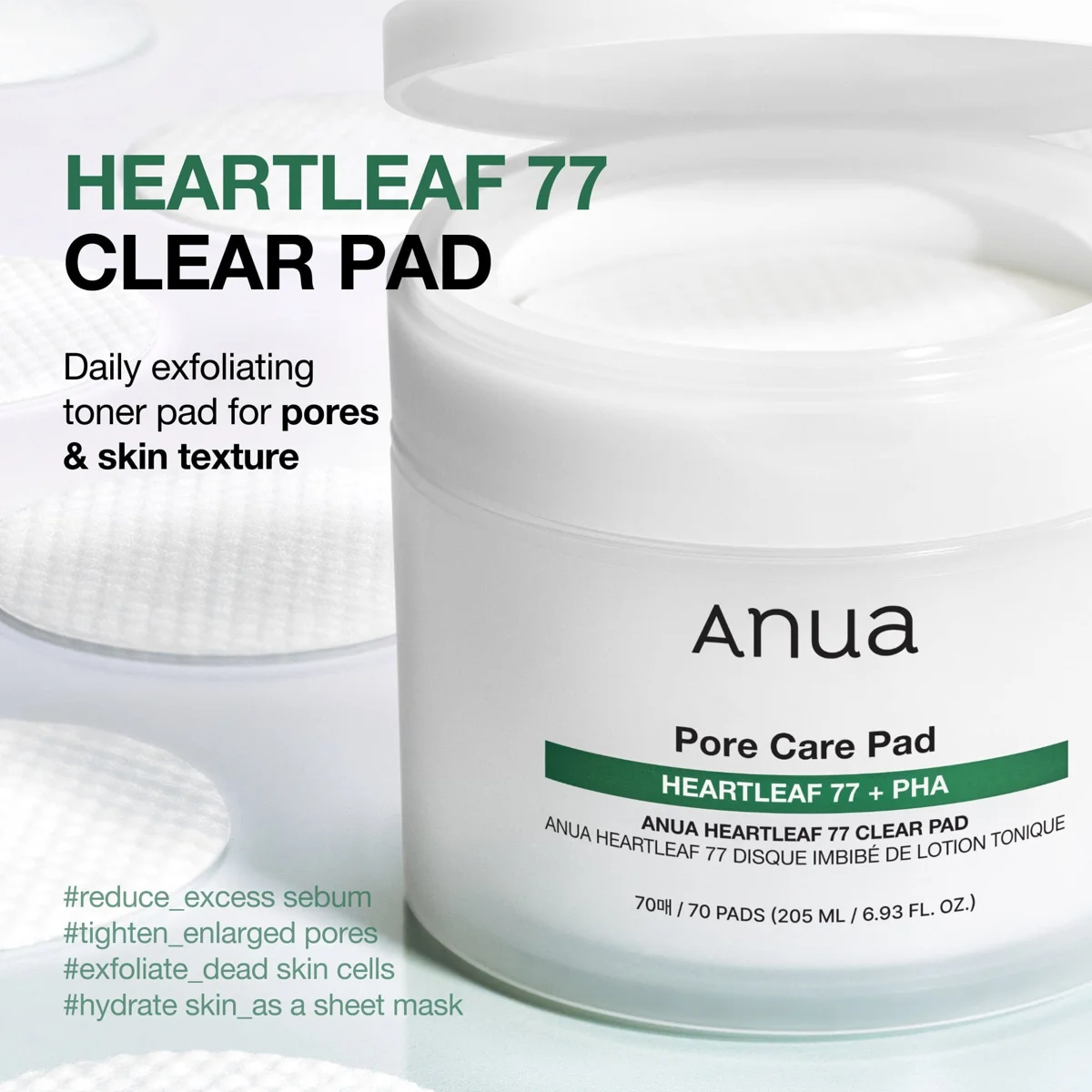 Anua Heartleaf 77% Clear Pad 160 ml