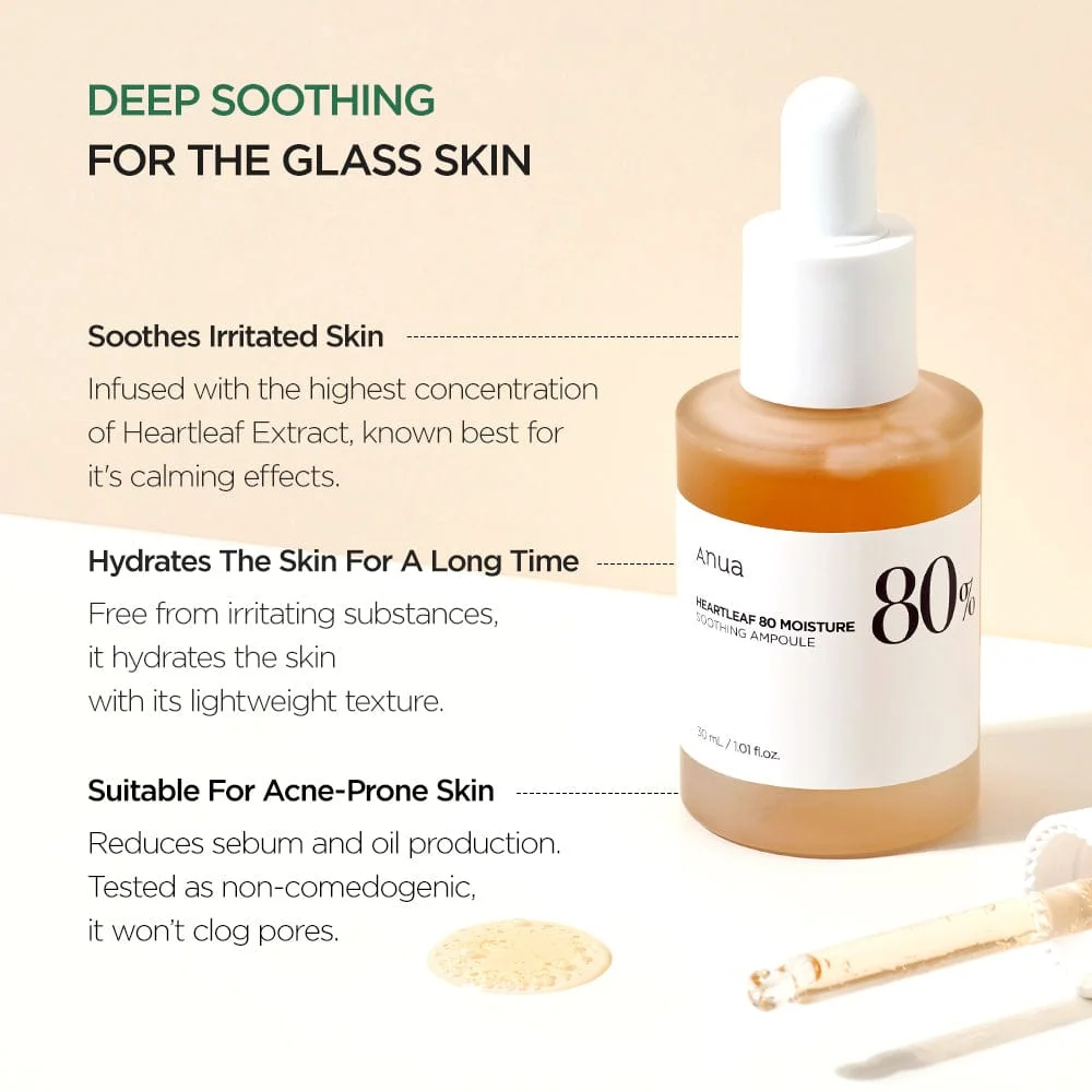 Anua HeartLeaf 80% Soothing Ampoule 30 ml