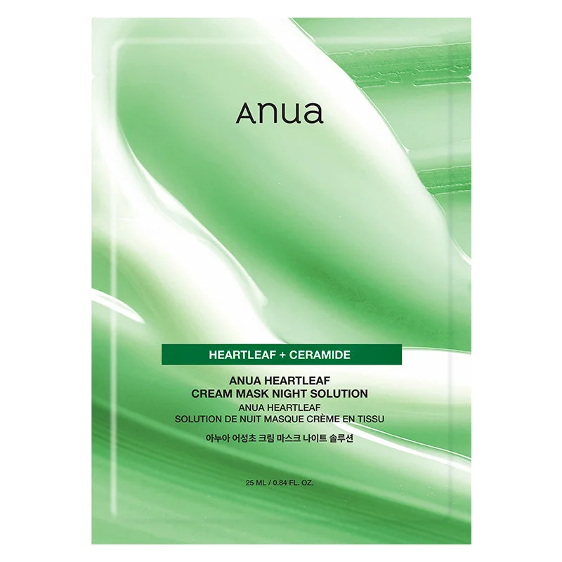 Anua Heartleaf Cream Mask Night Solution Pack 1 Sheet Mask
