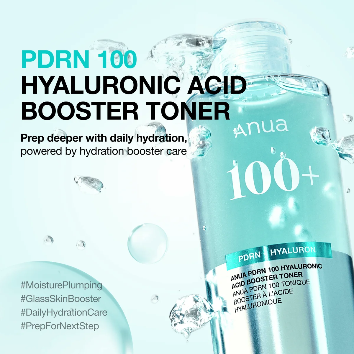 Anua PDRN 100 Hyaluronic Acid Booster Toner 250 ml