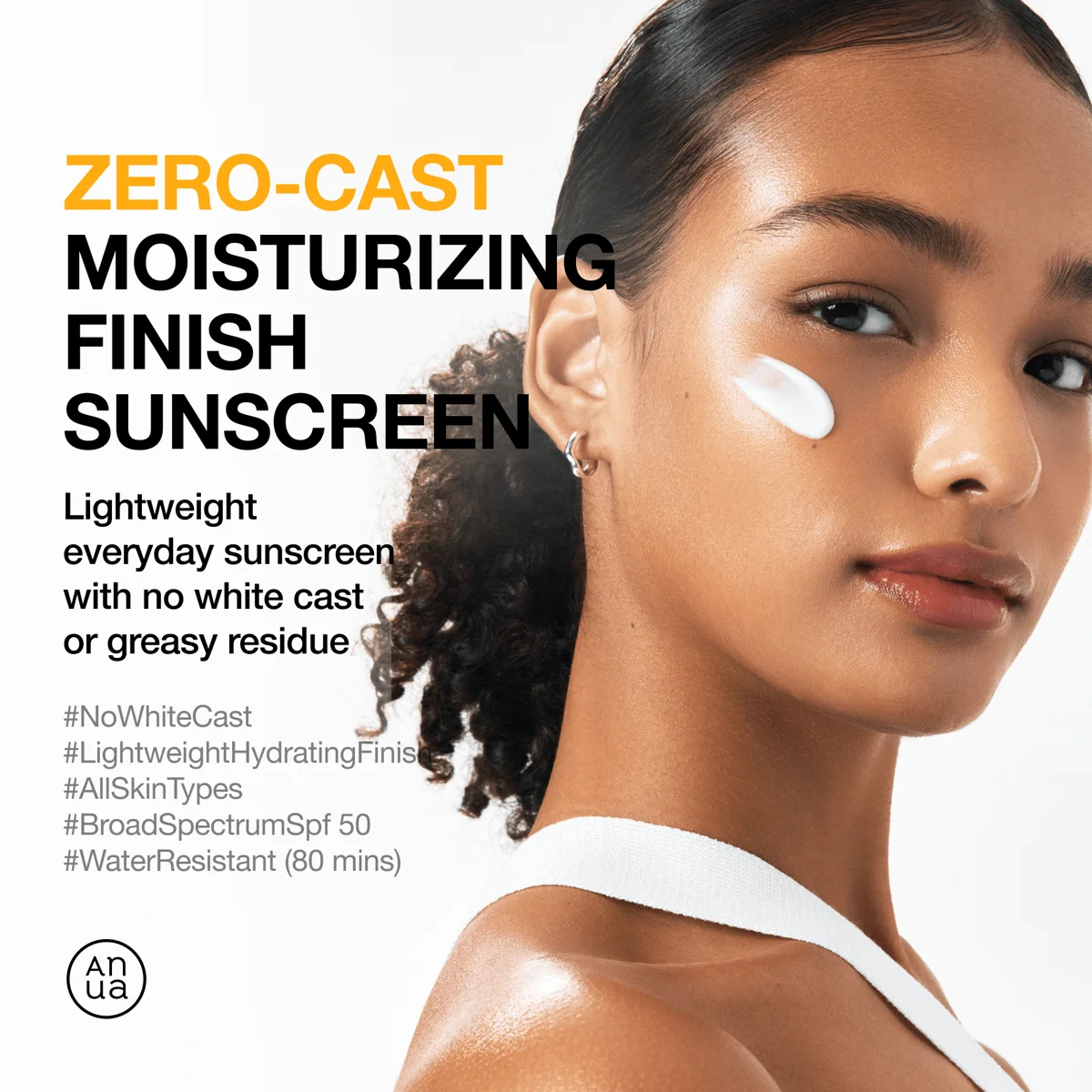 Anua Zero-Cast Moisturizing Finish Sunscreen 50 ml