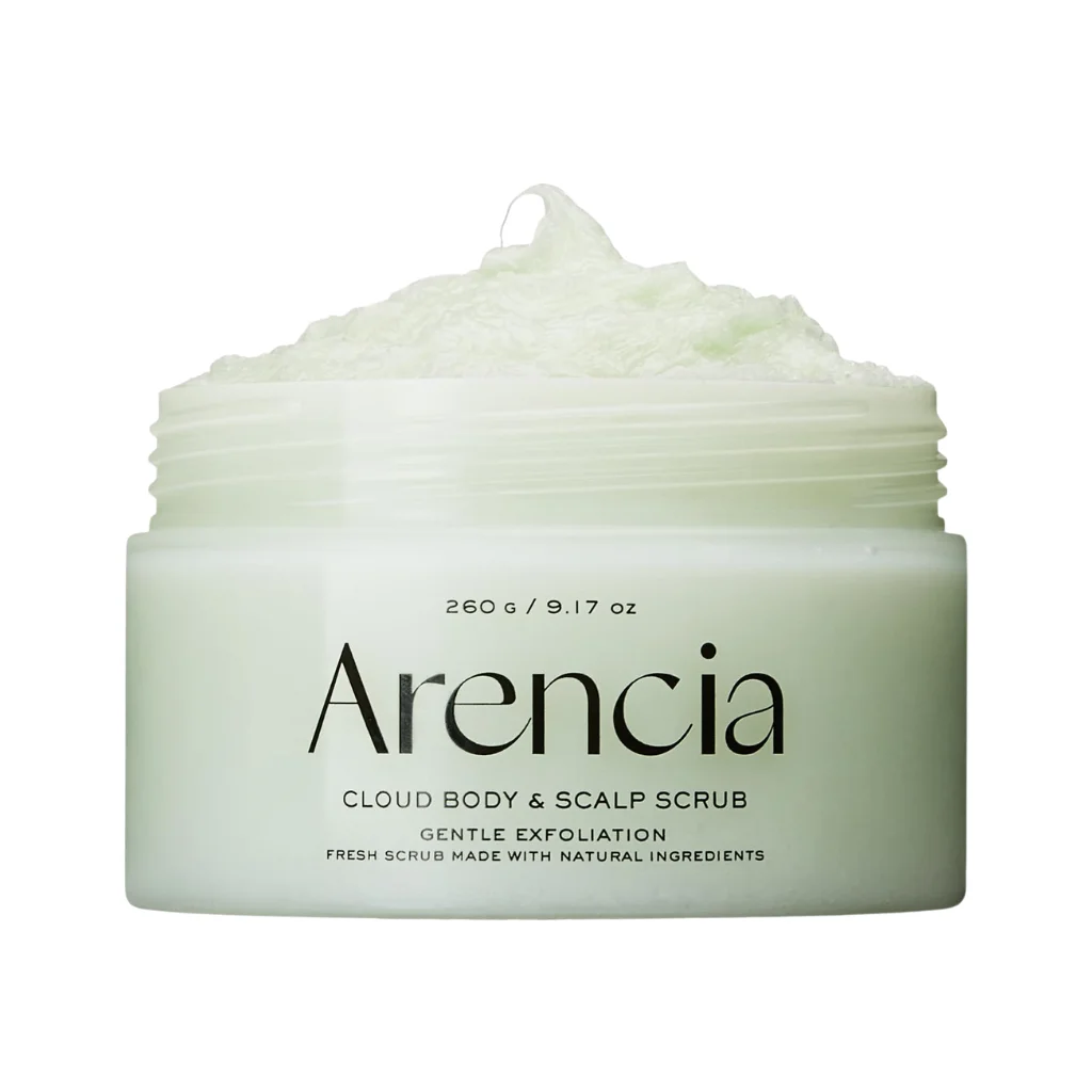 Arencia Cloud Body & Scalp Scrub — Geranium & Primrose 260 g