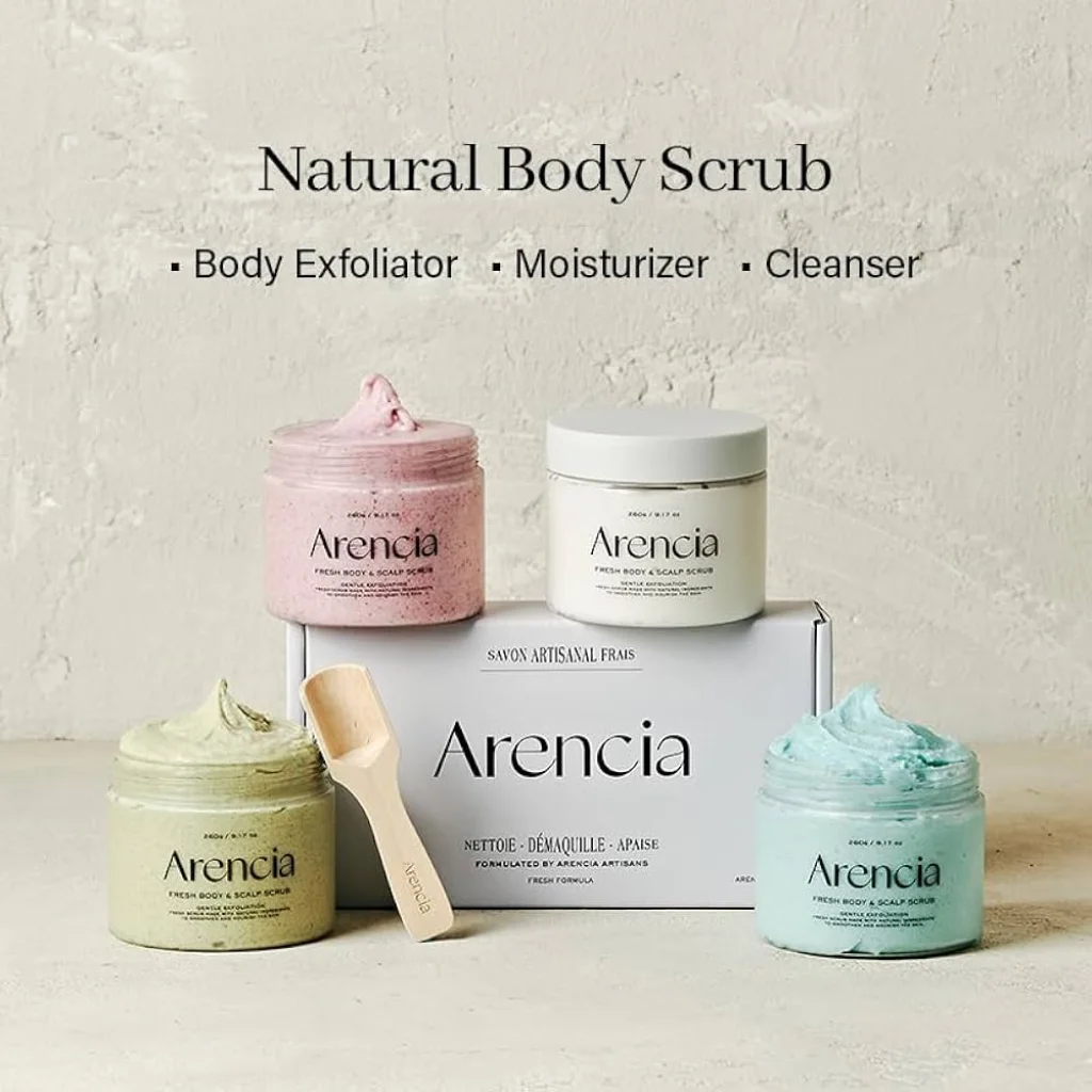 Arencia Cloud Body & Scalp Scrub — Geranium & Primrose 260 g