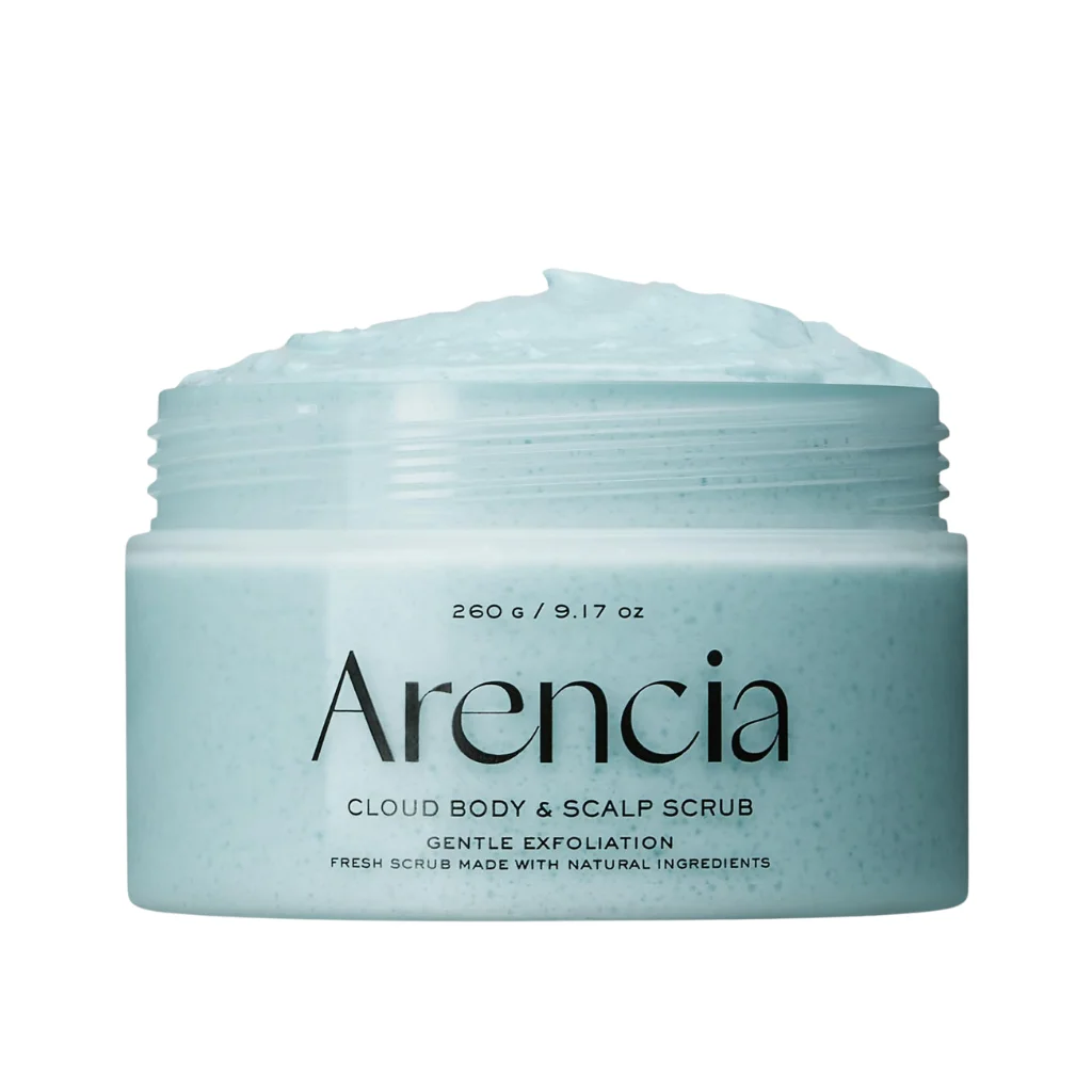 Arencia Cloud Body & Scalp Scrub — White Tea & Neroli 260 g