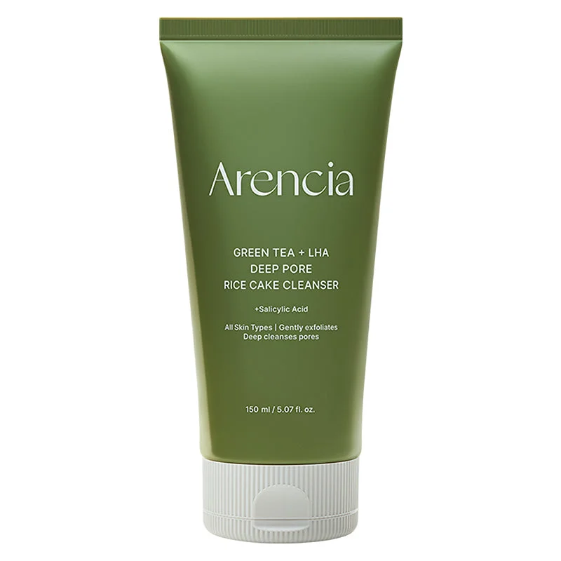 Arencia Green Tea + LHA Deep Pore Rice Cake Cleanser 150 g