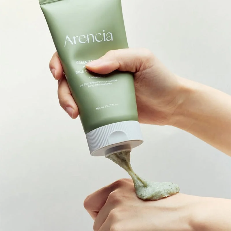 Arencia Green Tea + LHA Deep Pore Rice Cake Cleanser 150 g