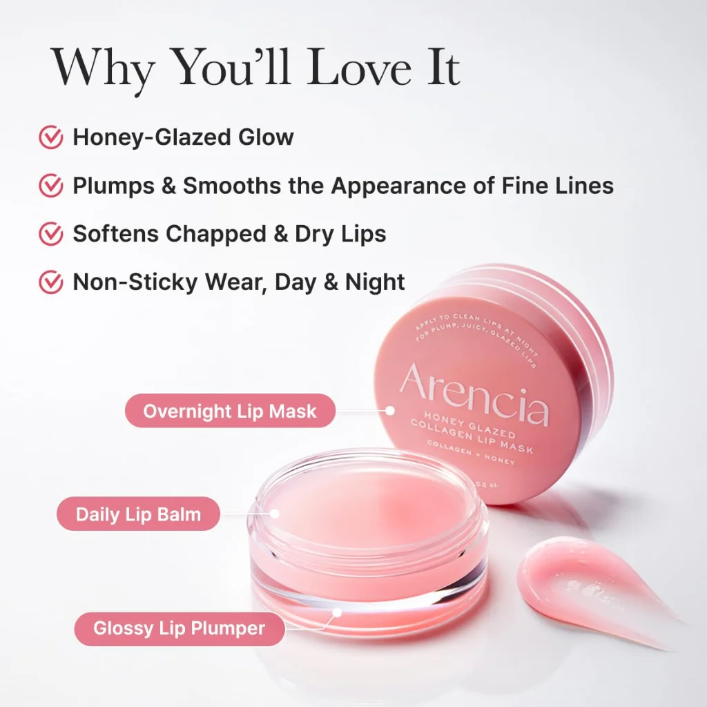 Arencia Honey Glazed Collagen Lip Mask 15 g