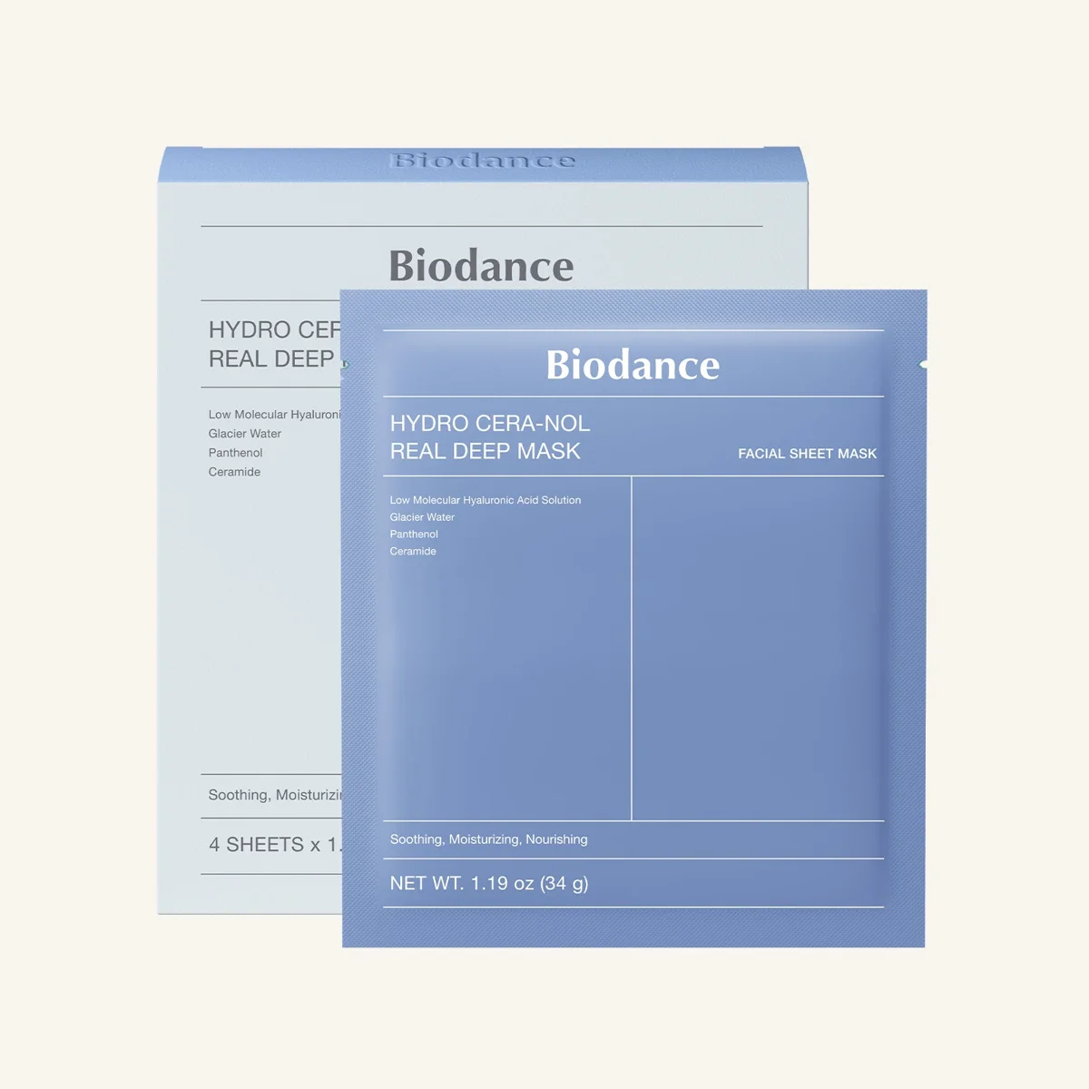 Biodance Hydro Cera-nol Real Deep Mask - 1 Box (4 pcs)