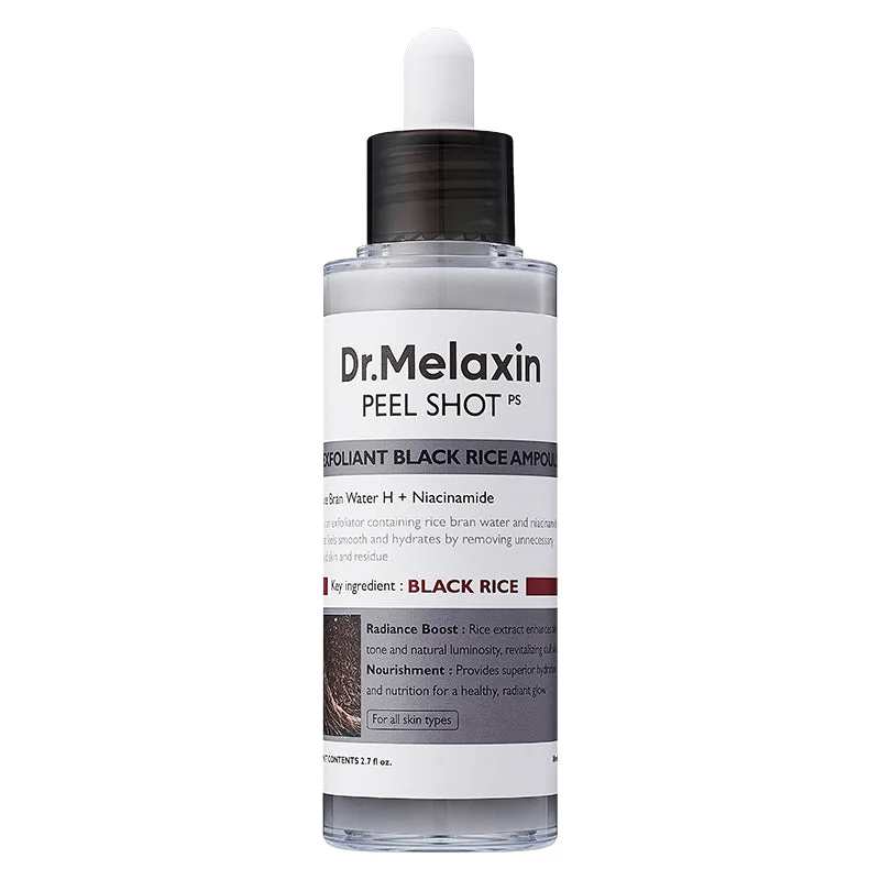 Dr. Melaxin Peel Shot Exfoliant Black Rice Ampoule 80 ml