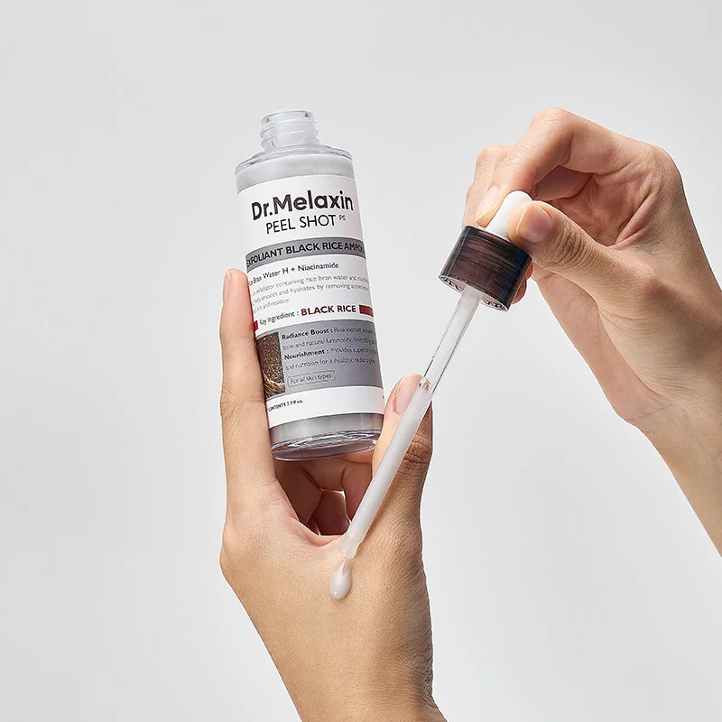 Dr. Melaxin Peel Shot Exfoliant Black Rice Ampoule 80 ml