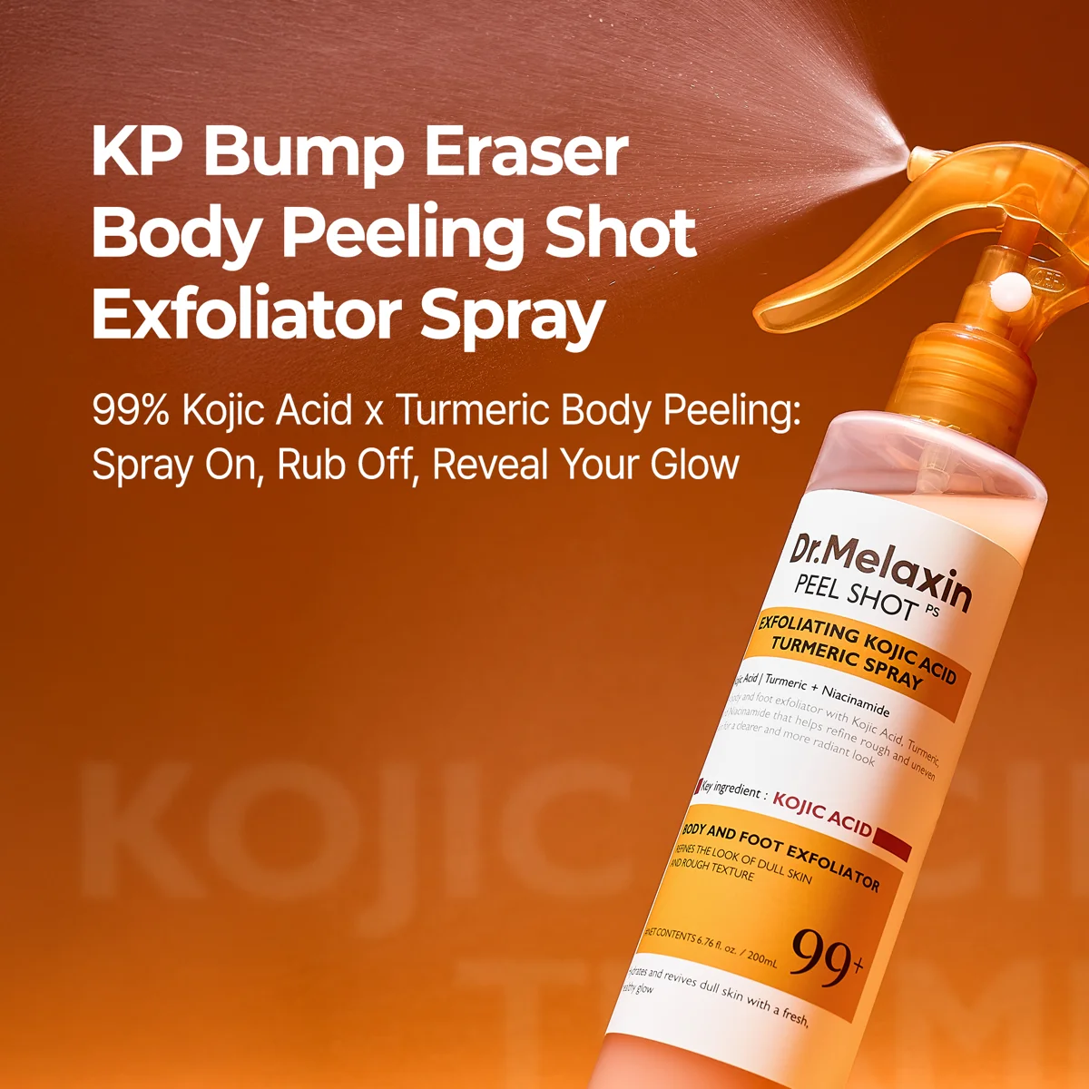 Dr. Melaxin Peel Shot Exfoliating Kojic Acid Turmeric Spray 200 ml