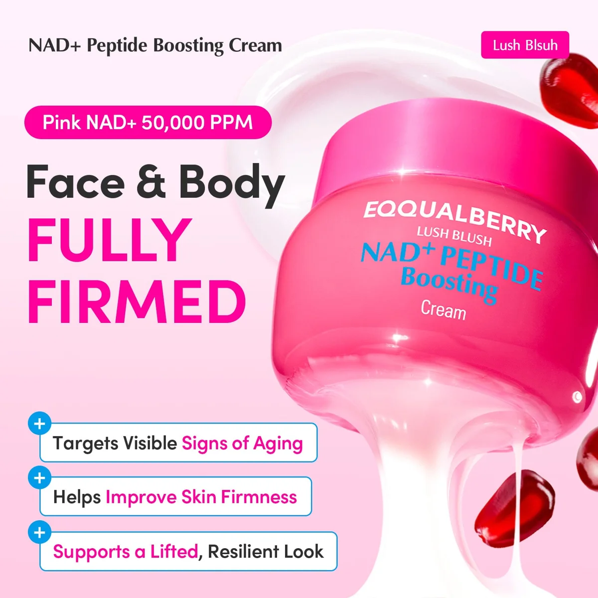 EQQUALBERRY NAD+ Peptide Boosting Cream 50 ml