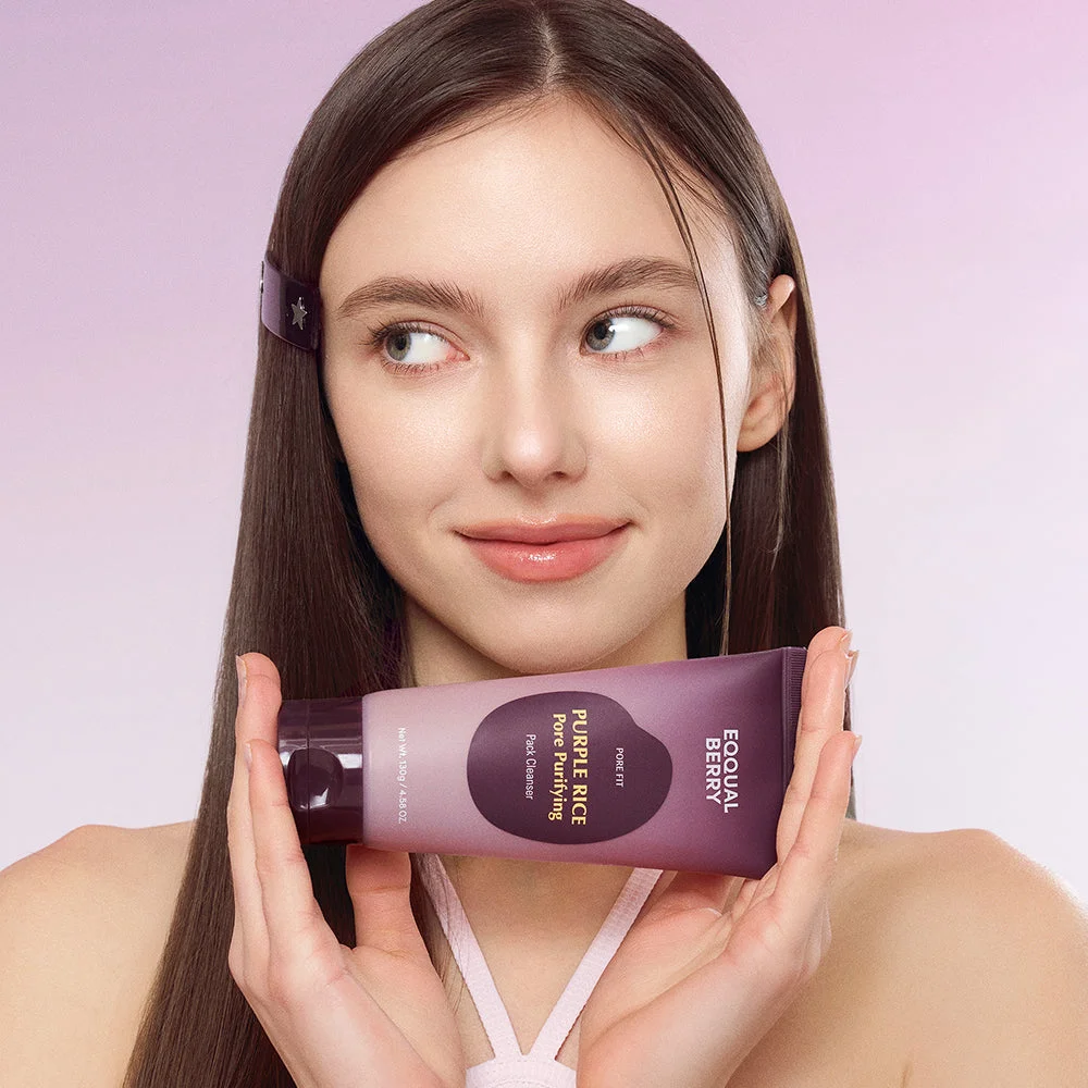 EQQUALBERRY Purple Rice Pore Purifying Pack Cleanser 130 g