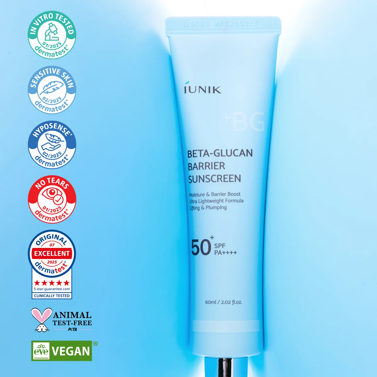 iUNIK Beta-Glucan Barrier Sunscreen 60 ml