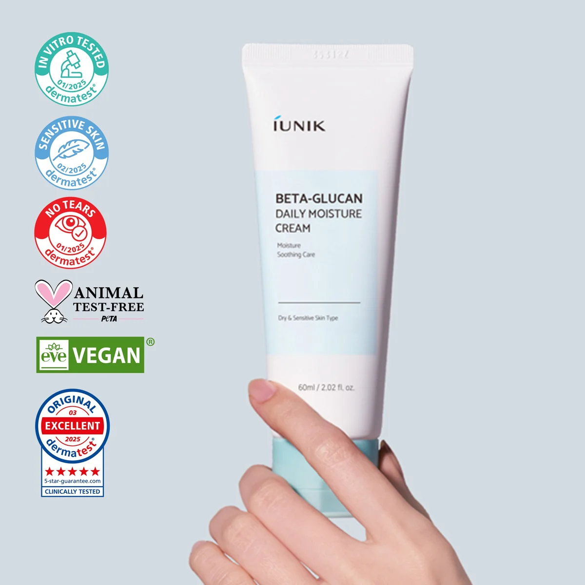 iUNIK Beta Glucan Daily Moisture Cream 60 ml