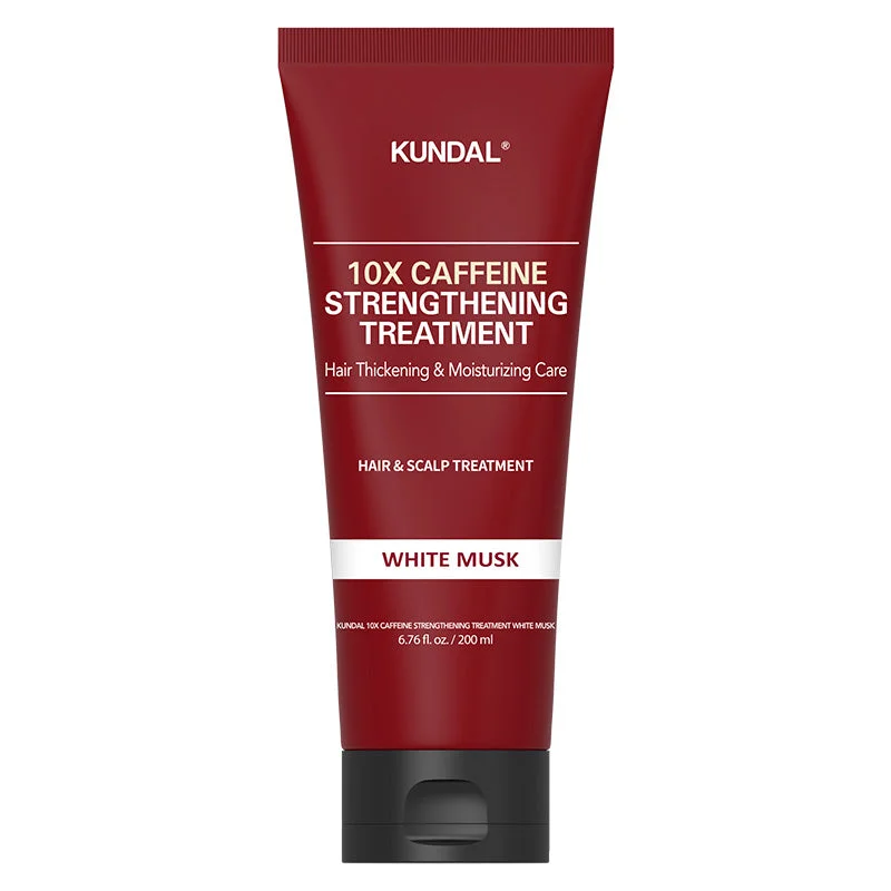 KUNDAL 10x Caffeine Strengthening Treatment — White Musk 200 ml