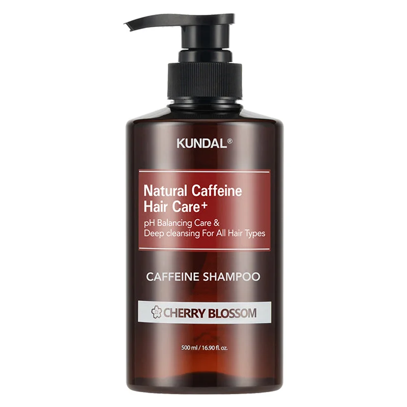 KUNDAL Caffeine Shampoo — Cherry Blossom 500 ml