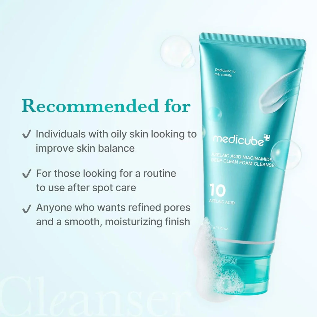 Medicube Azelaic Acid Niacinamide Deep Clean Foam Cleanser 120 g