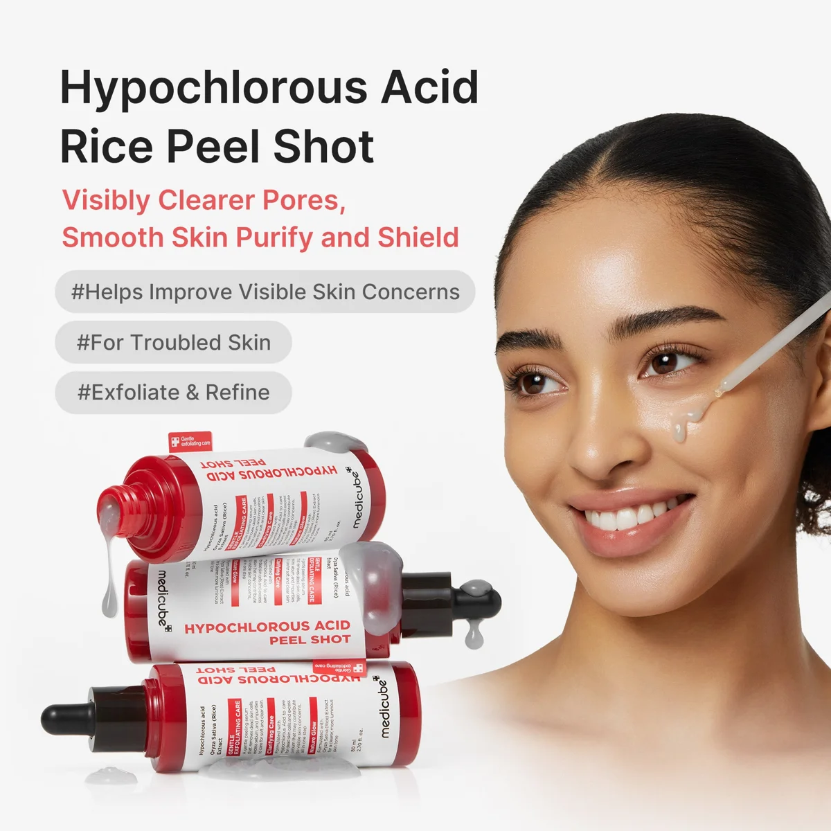 Medicube Hypochlorous Acid Rice Peel Shot 80 ml