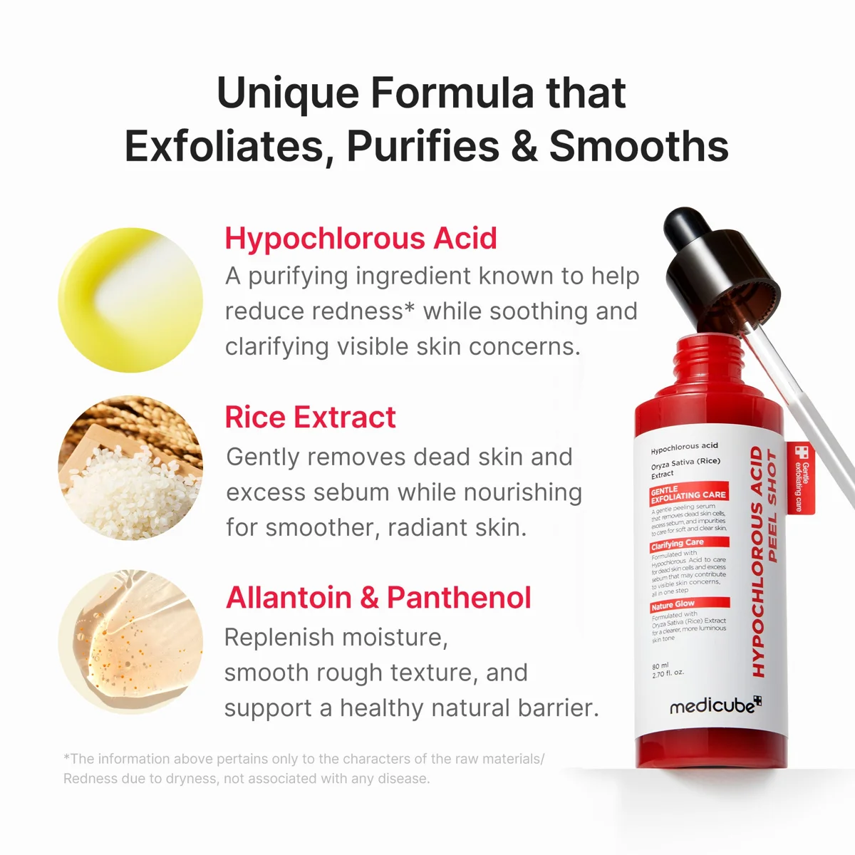 Medicube Hypochlorous Acid Rice Peel Shot 80 ml