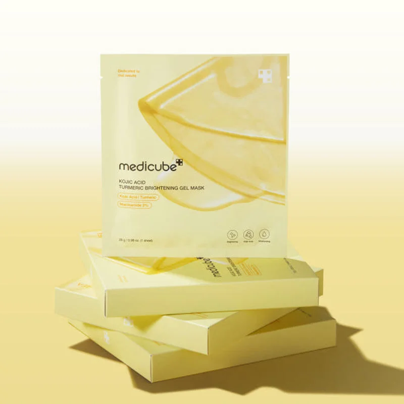 Medicube Kojic Acid Turmeric Brightening Gel Mask 4 Sheet Masks