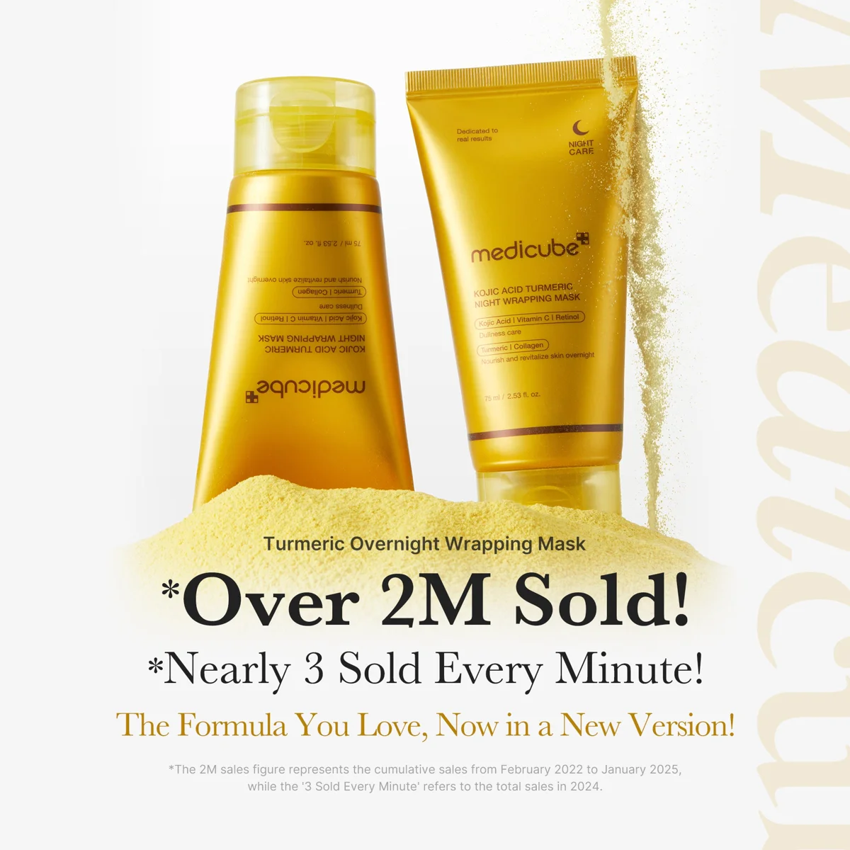 Medicube Kojic Acid Turmeric Overnight Wrapping Mask 75 ml