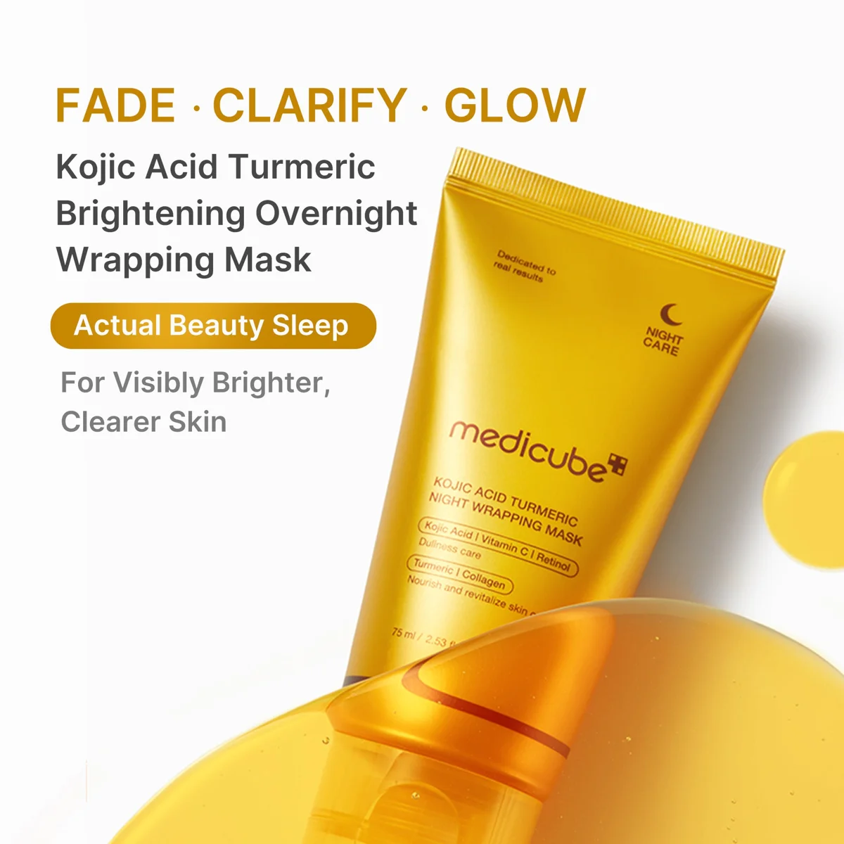 Medicube Kojic Acid Turmeric Overnight Wrapping Mask 75 ml