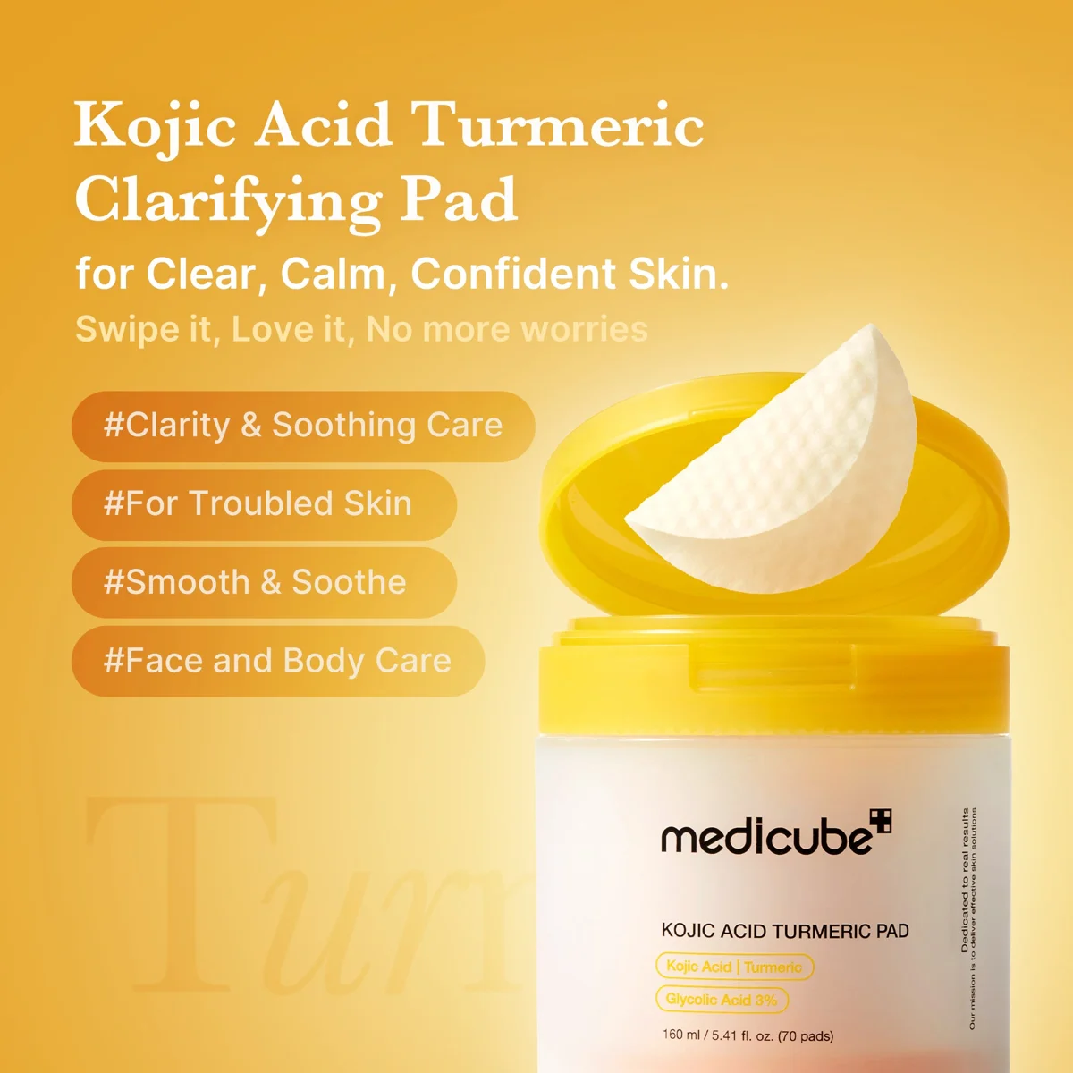 Medicube Kojic Acid Turmeric Pad 70 Pads