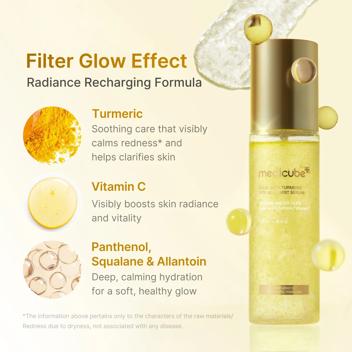 Medicube Kojic Acid Turmeric Vita Jelly Mist Serum 100 ml