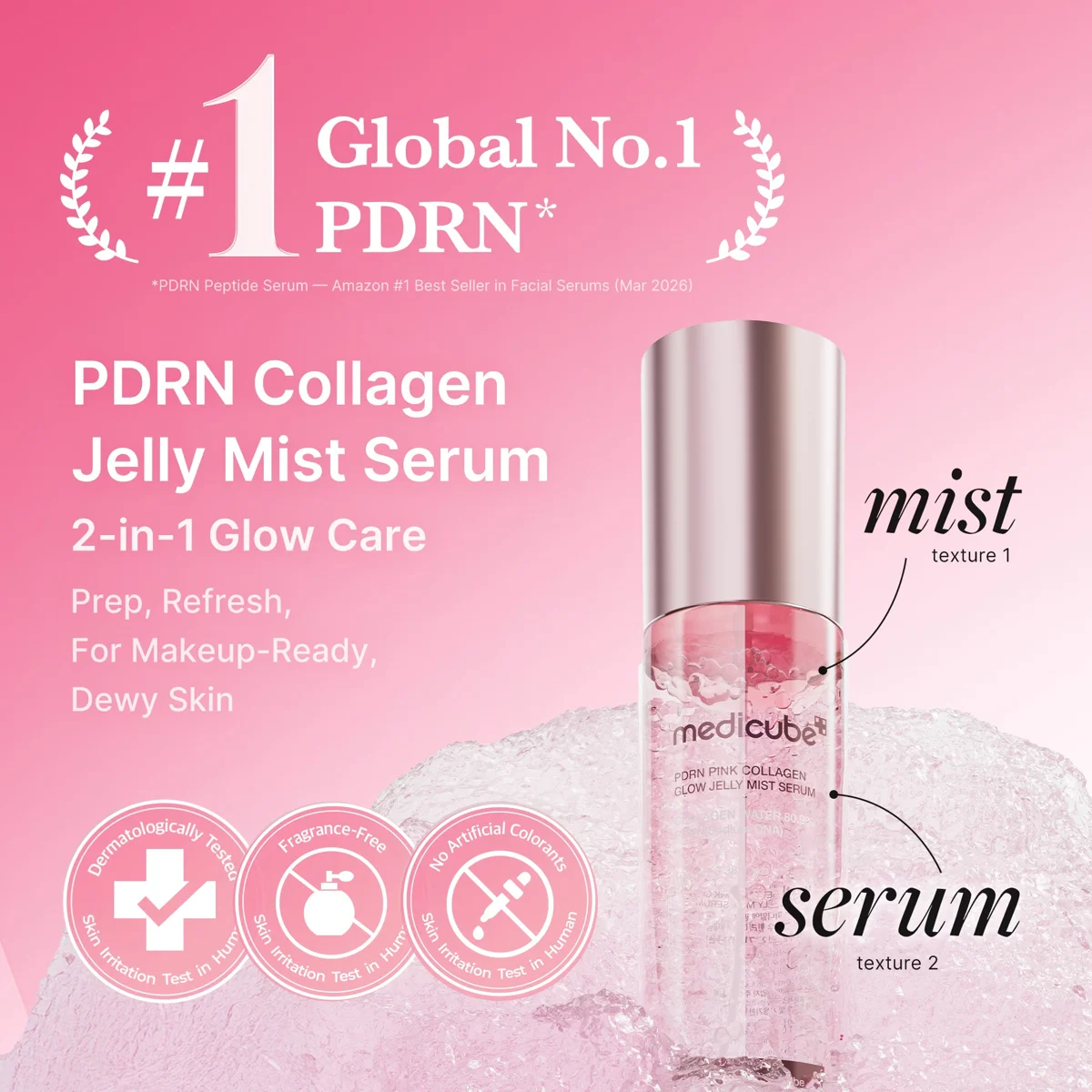 Medicube PDRN Pink Collagen Glow Jelly Mist Serum 100 ml
