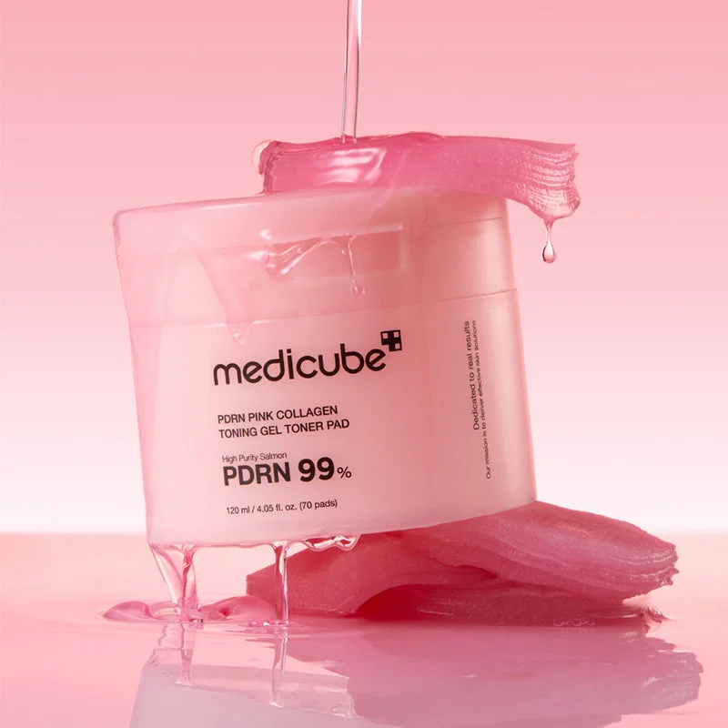 Medicube PDRN Pink Collagen Toning Gel Toner Pad 70 Pads