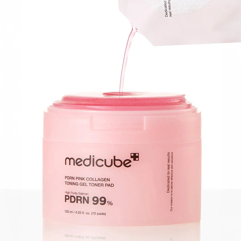 Medicube PDRN Pink Collagen Toning Gel Toner Pad 70 Pads