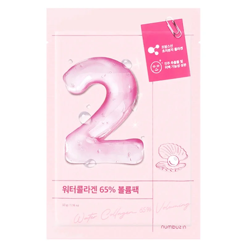 Numbuzin No. 2 Water Collagen 65% Voluming Sheet Mask 1 Sheet Mask