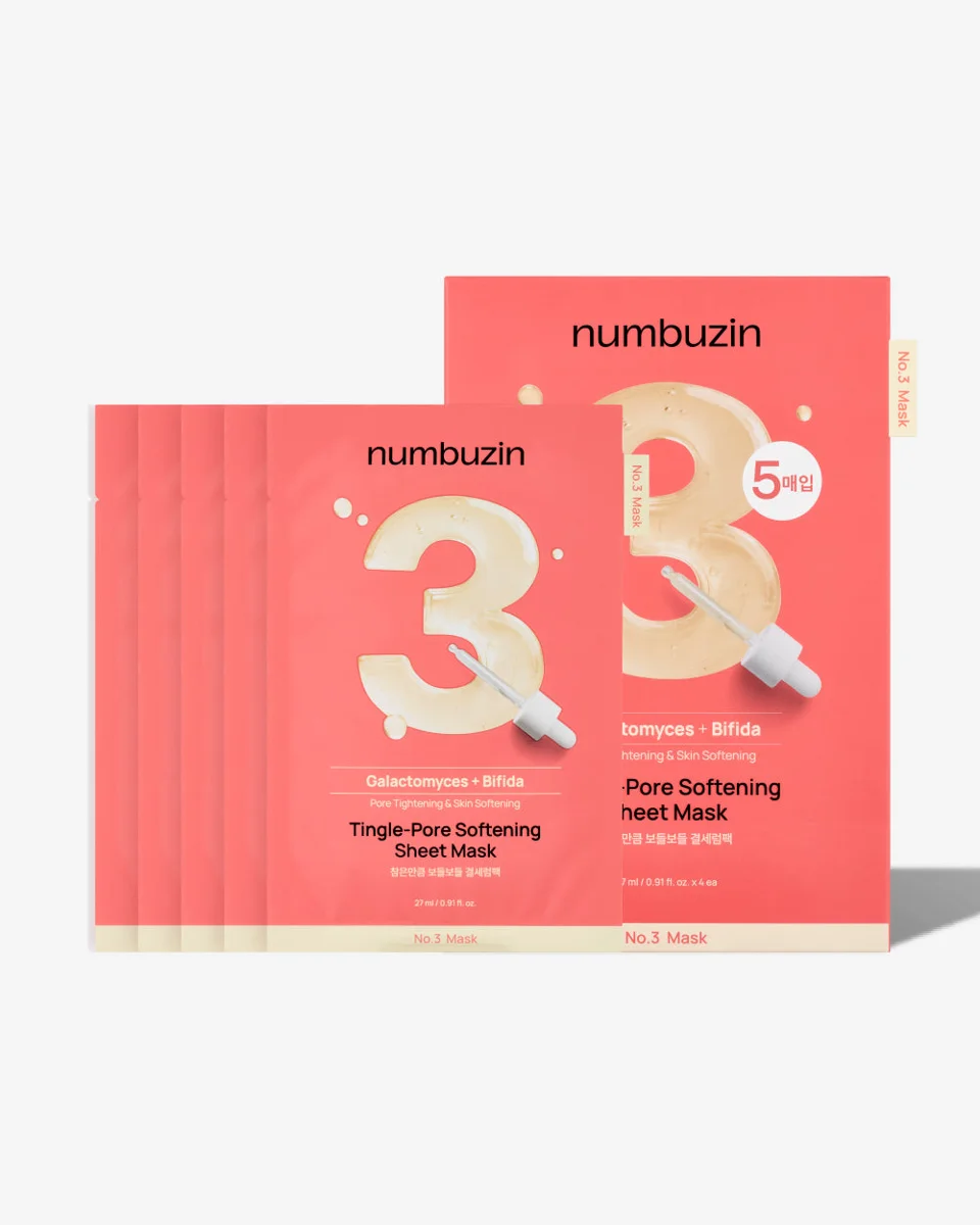 Numbuzin No. 3 Tingle-Pore Softening Sheet Mask 1 Sheet Mask