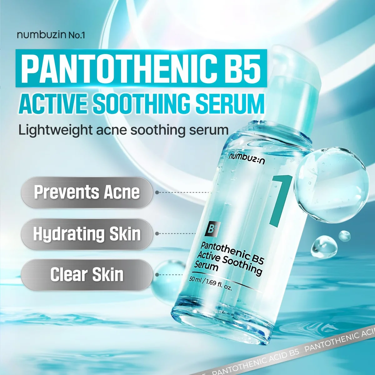 Numbuzin No.1 Pantothenic B5 Active Soothing Serum 50 ml