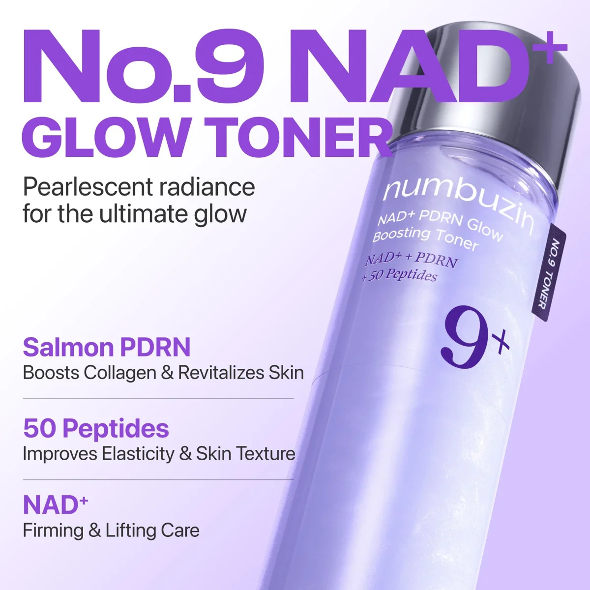 Numbuzin No.9 NAD PDRN Glow Boosting Toner 150 ml