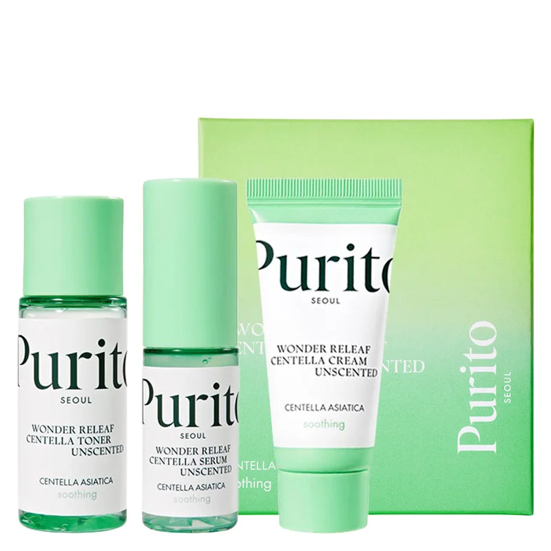 Purito Wonder Releaf Centella Mini Kit Unscented 3 pcs