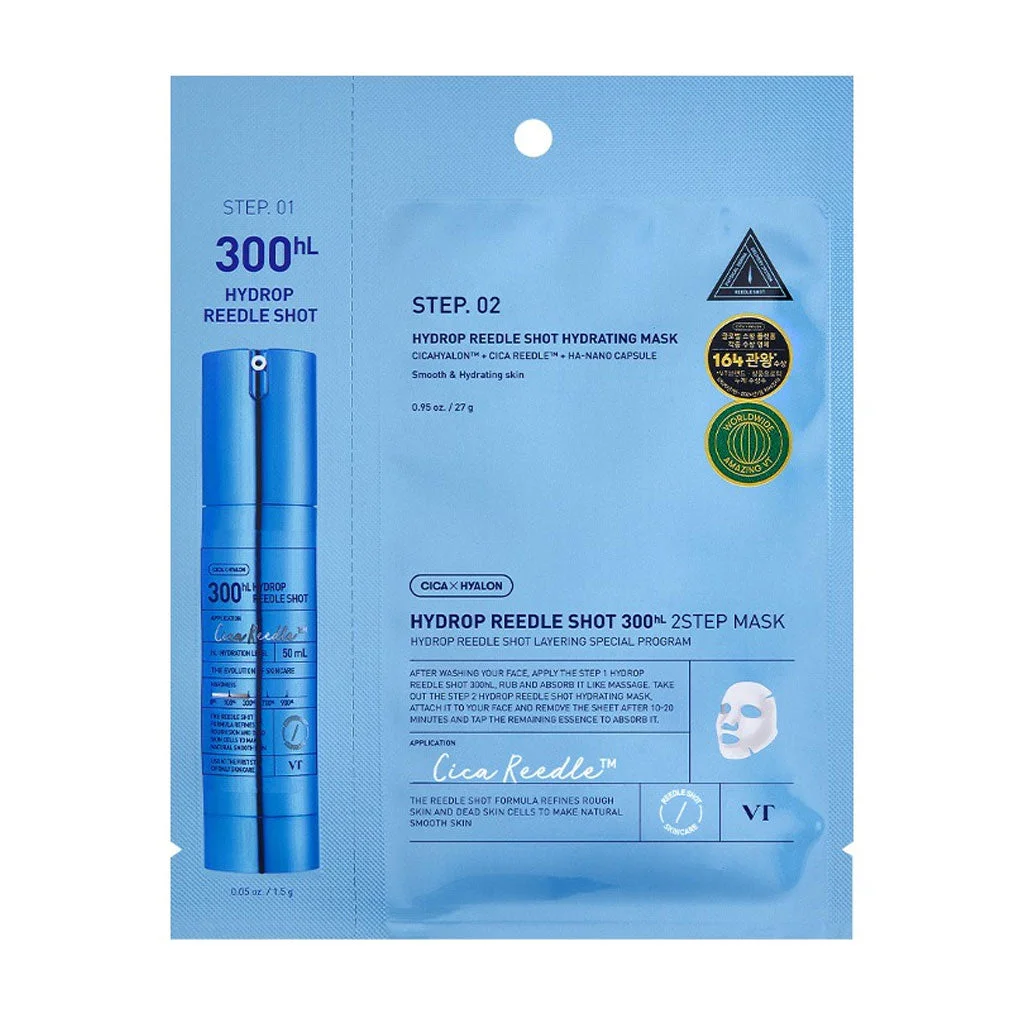 VT Cosmetics Hydrop Reedle Shot 2 Step Mask - 300 hL