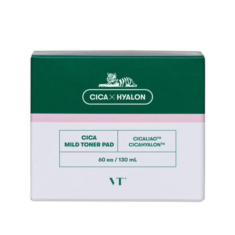 VT Cosmetics VT Cica Mild Toner Pad 60 pcs